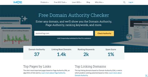 moz free domain authority checker|what is my domain authority.